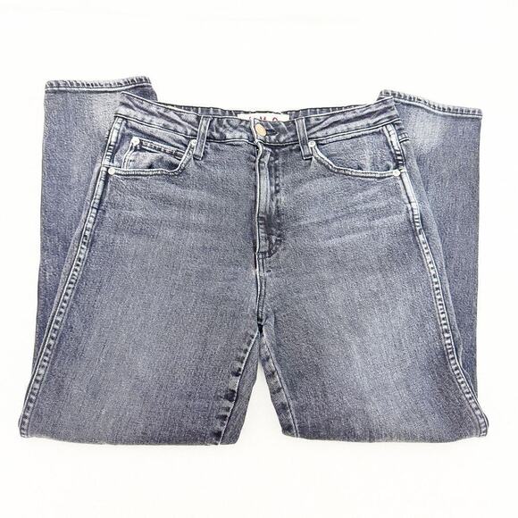 AMO High Rise Stix Crop Washed Black Denim Jeans Charcoal Size 30 - Picture 4 of 9